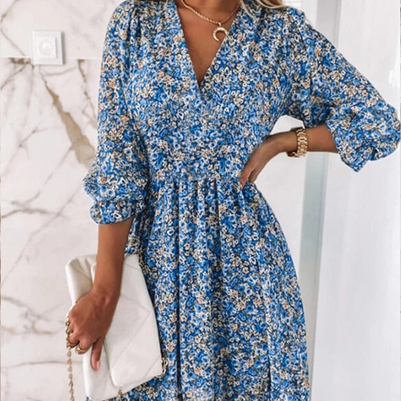 Laureen | Robe confortable à imprimé floral pour femme